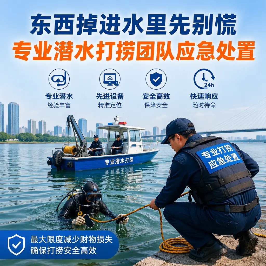 泸水东西掉进水里先别慌，专业潜水打捞团队应急处置